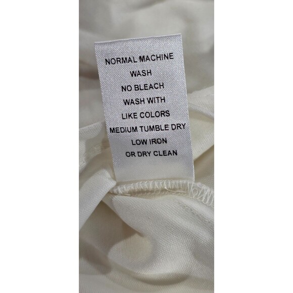 LEL Womens Embroidered Cotton Dress Lace Ivory Cottage Bride Romantic Tall Sz 12 - Picture 9 of 13